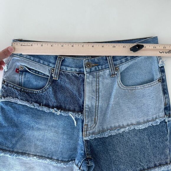 Vintage Zana Di Patchwork Jeans Womens 7 Flared 90s Y2K Boho Hippie Festival - Picture 10 of 13